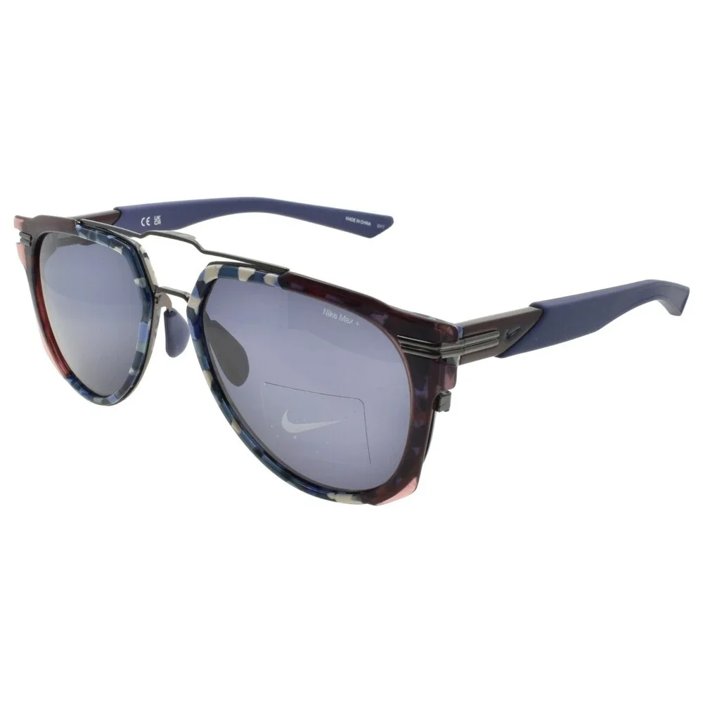 Nike Electric Daze IF1009X 400 Aviator Sunglasses Blue / Blue Tortoise